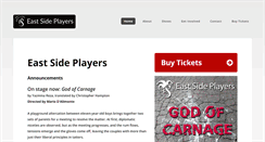 Desktop Screenshot of eastsideplayers.ca