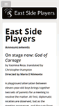 Mobile Screenshot of eastsideplayers.ca